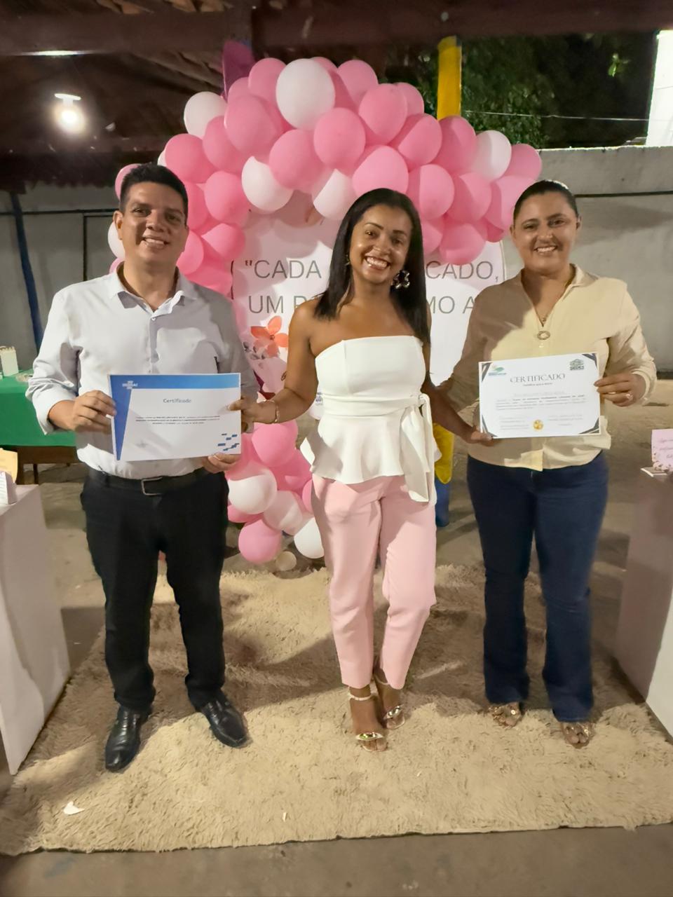 Entrega dos certificados dos cursos de Panificação e Limpeza de Pele