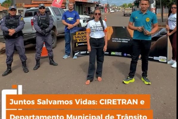 Blitz educativa reforça segurança e conscientização no trânsito em Governador Edison Lobão