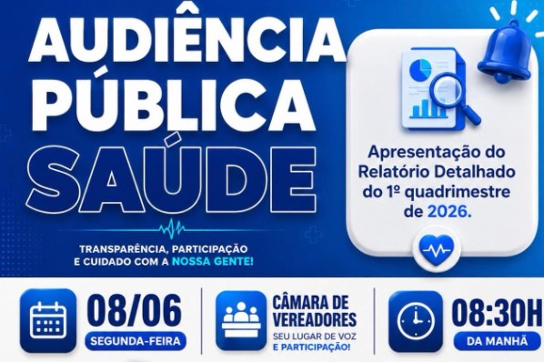 Secretaria Municipal de Saúde realiza Audiência Pública de Prestação de Contas do 1º Quadrimest...