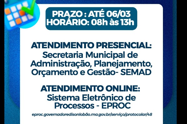 Convocação de todos os servidores públicos para recadastramento.