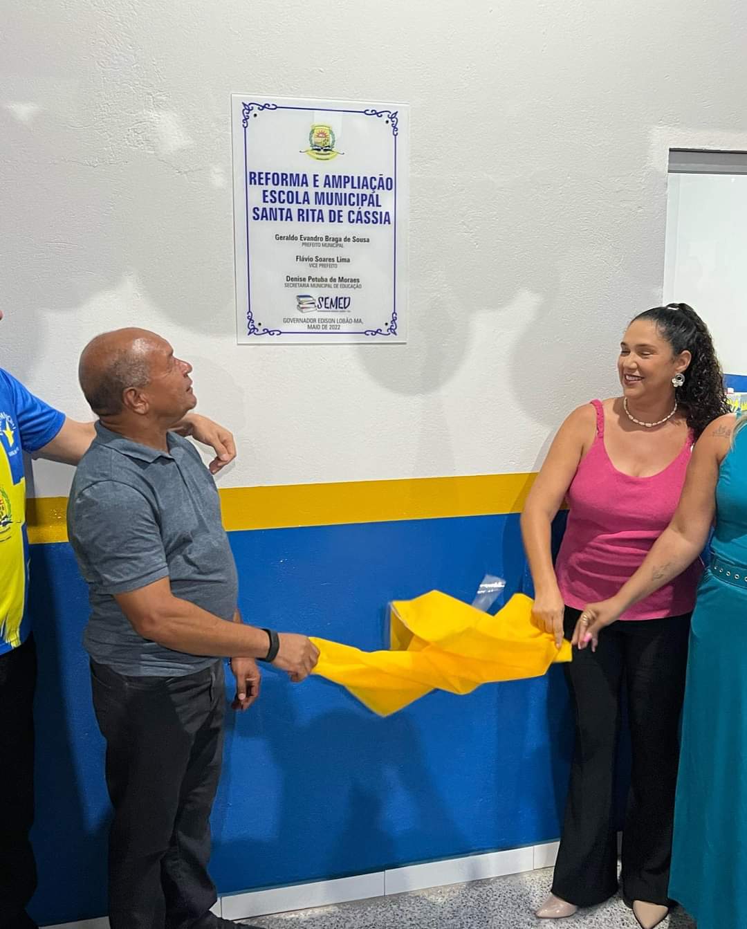 Prefeitura inaugura novas salas de aula da escola Santa Rita de Cássia