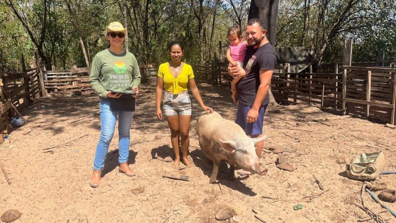 Equipe da agricultura e técnica da AGERP realiza visita  aos agricultores criadores do município de Governador Edsion Lobão