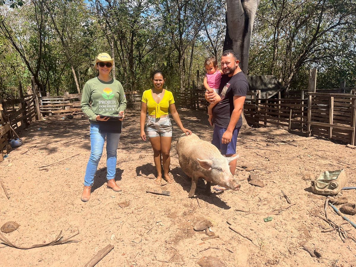 Equipe da agricultura e técnica da AGERP realiza visita  aos agricultores criadores do município de Governador Edsion Lobão