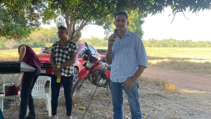 Vice-prefeito Flávio e o secretário de Saúde Jonas participam de almoço do Dia dos Pais na região dos Pintos