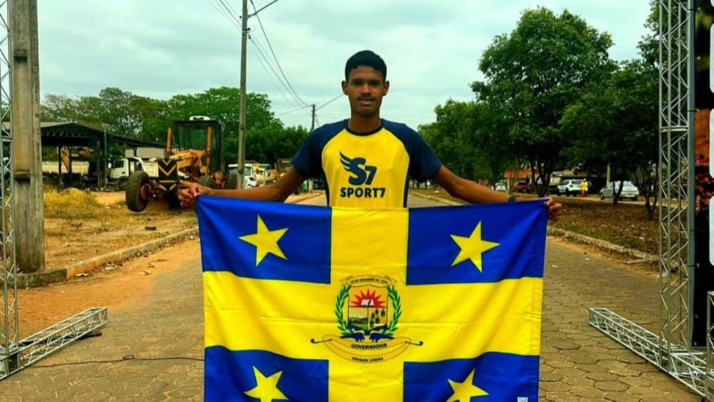 Atleta de Governador Edison Lobão representa o município em corrida realizada em Imperatriz