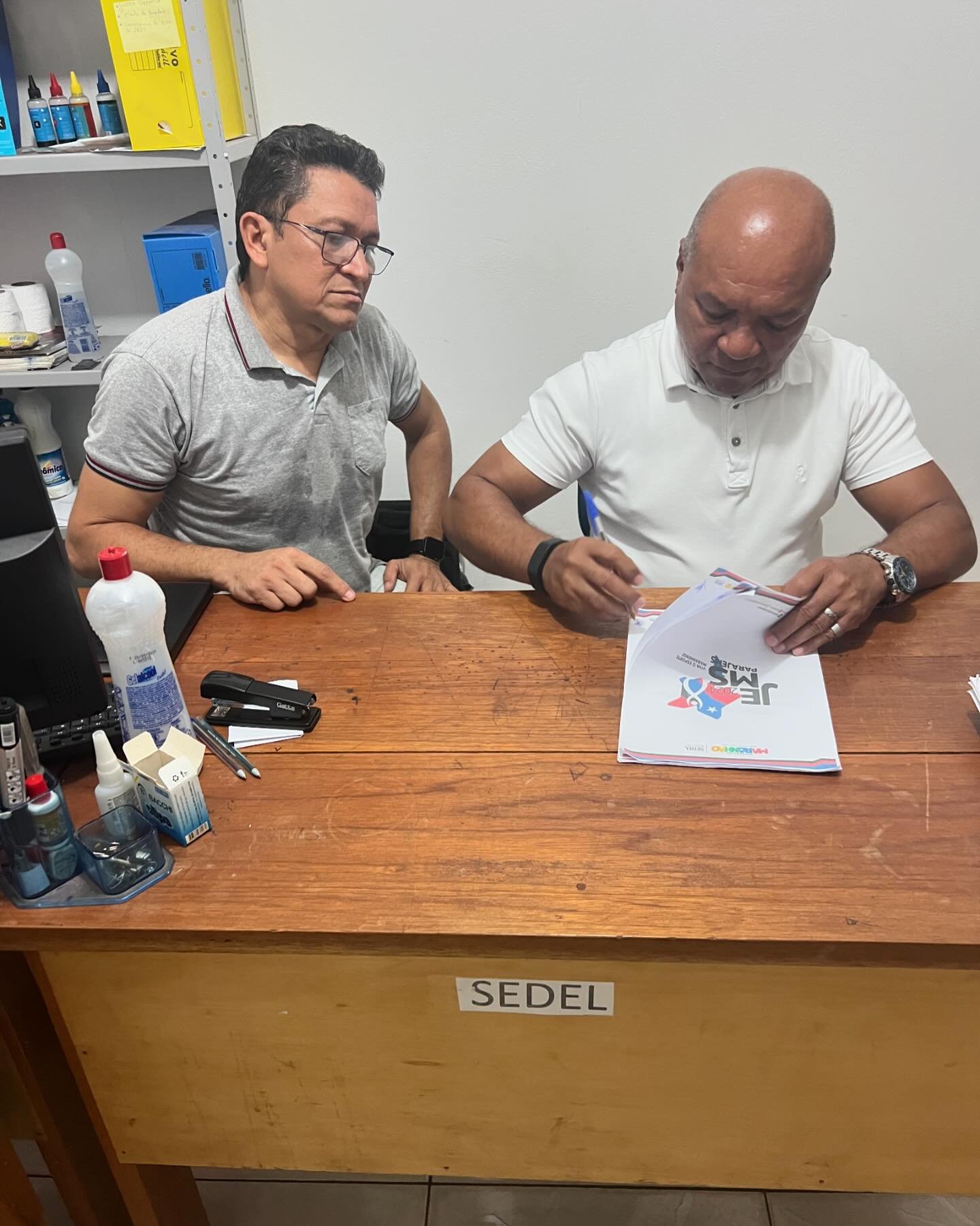 Município adere aos Jogos Escolares do Estado do Maranhão, termo foi assinado pelo prefeito Geraldo Braga