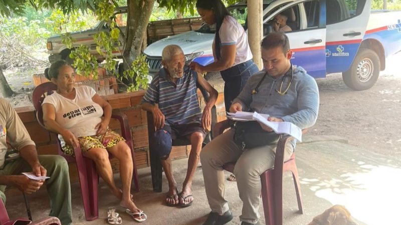Programa Saúde da Família da Unidade Básica Manoel Nunes realizou atendimento na comunidade Cachoeirinha